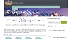 Desktop Screenshot of dioceseofcheyenne.org